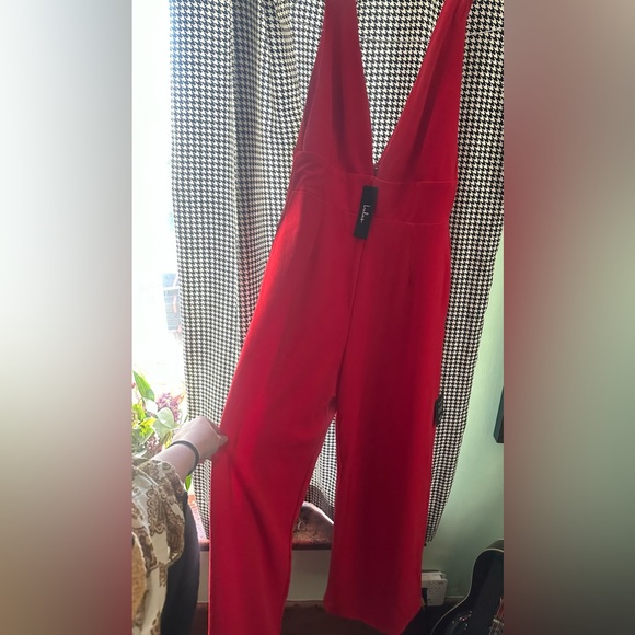 Red jumpsuit from Lulu’s, NWT. - Picture 1 of 2